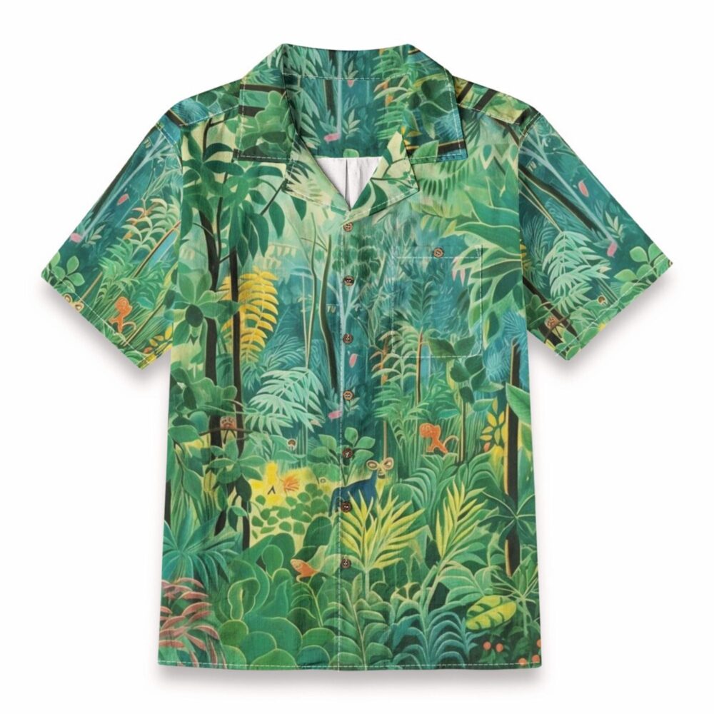 Lush Green Jungle Shirt – Tropical Rainforest Nature Hawaiian Shirt