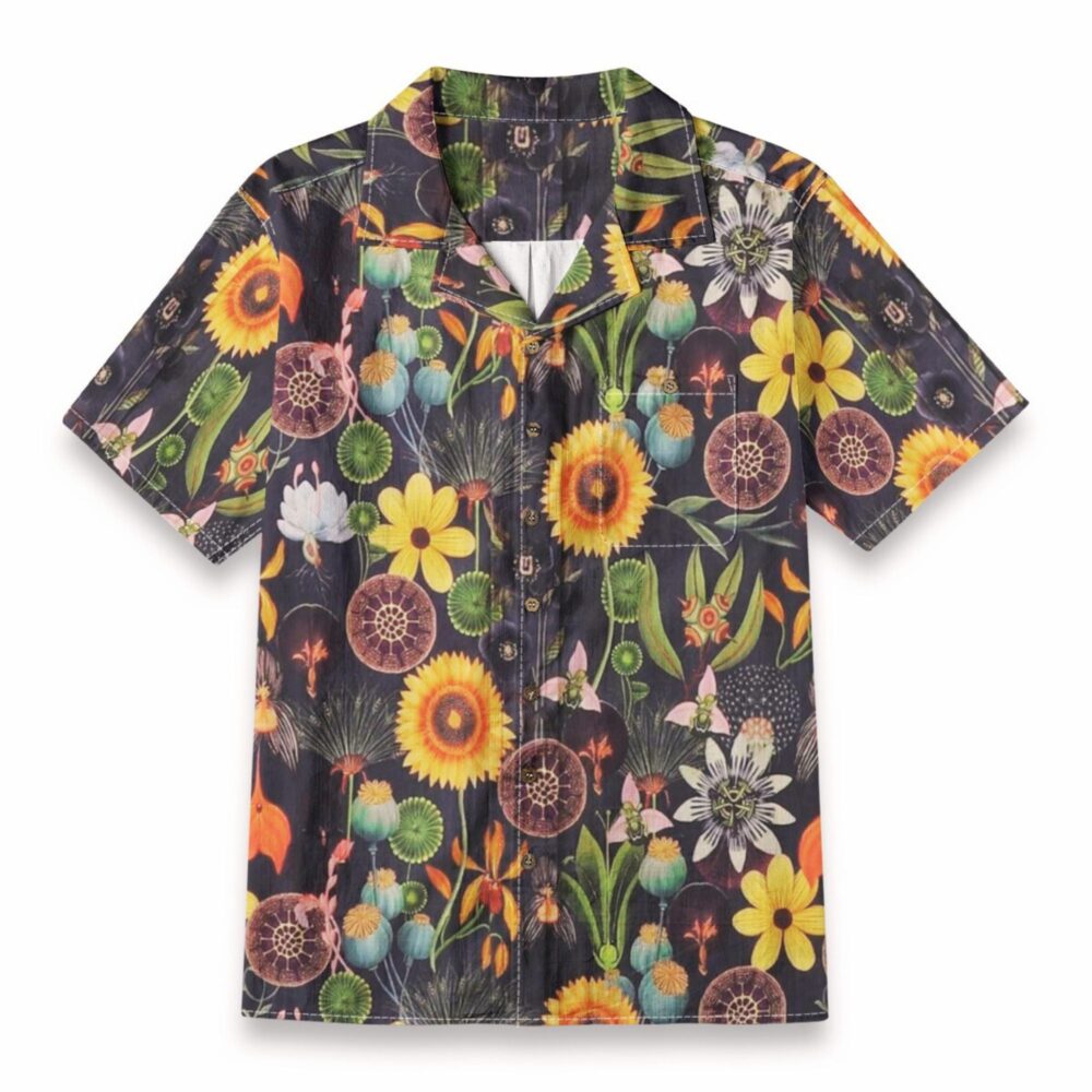 Vintage Botanical Garden Flowers – Retro Nature Art Hawaiian Shirt
