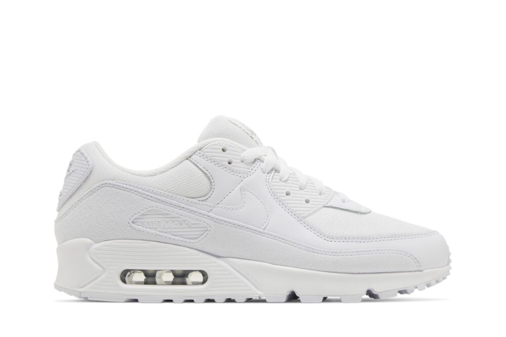 Nike Air Max 90 Premium White Metallic Silver Sneakers – FJ4003-100
