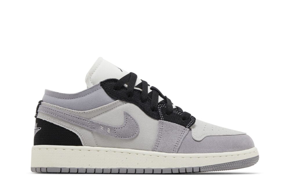 Jordan 1 Low SE Craft Tech Grey Black (GS) Sneakers – FD9088-002