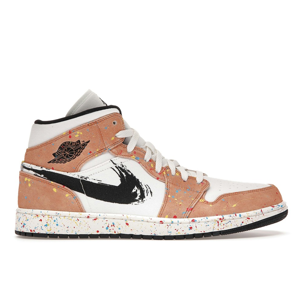 Air Jordan 1 Mid SE Brushstroke Paint Splatter DA8005-100