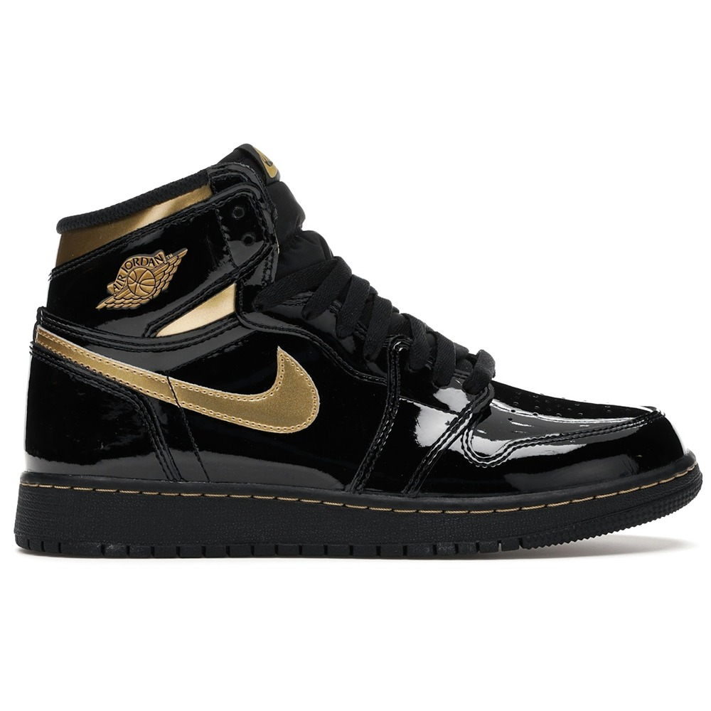 Air Jordan 1 Retro High OG GS Black Metallic Gold (Grade-Schooler) 575441-032