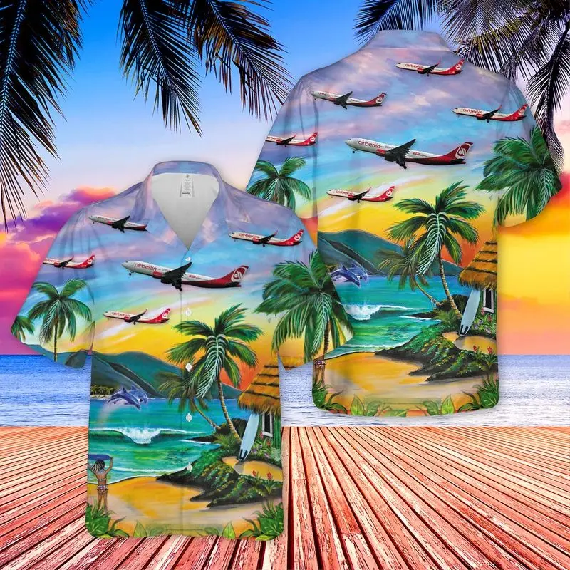 Air Berlin Airbus A320 200 Hawaiian Shirt BGR2765464 - Boogor
