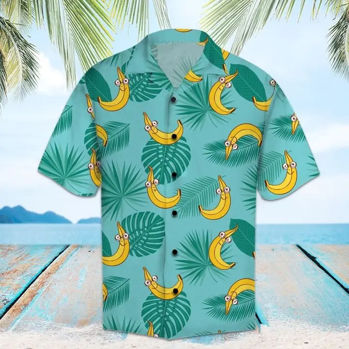 Amazing Bananas Hawaiian Shirt Summer Button Up BGR2765469 - Boogor