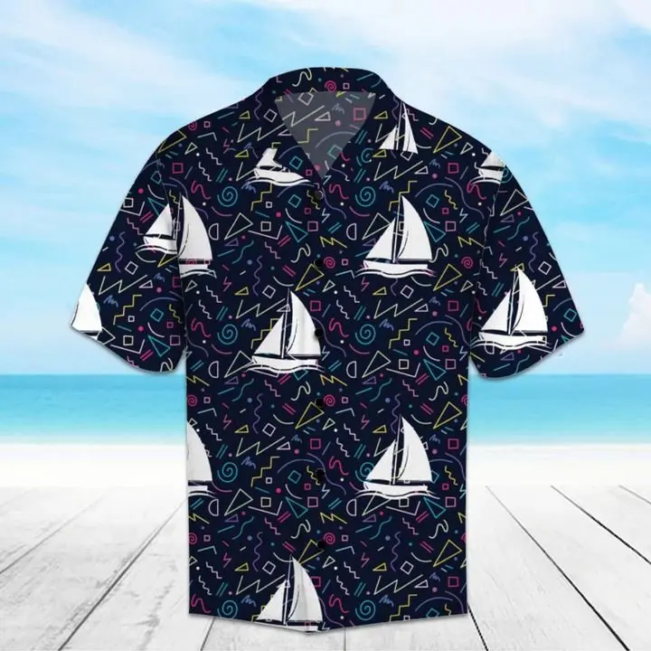 Amazing Boats Hawaiian Shirt Summer Button Up BGR2765498 - Boogor