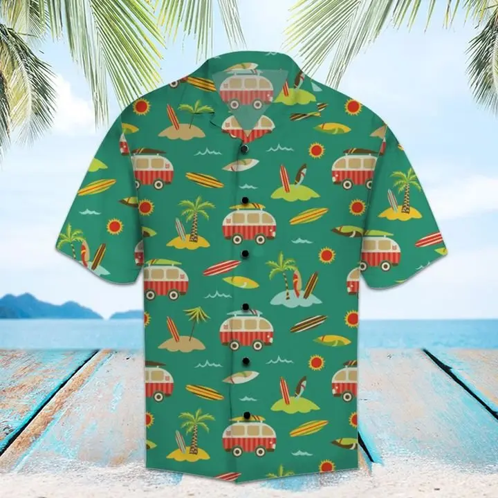 Amazing Caravan Hawaiian Shirt Summer Button Up BGR2765421 - Boogor