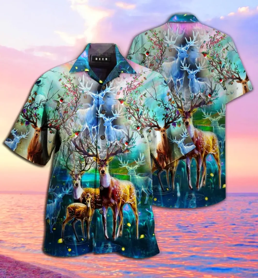 Amazing Deer Hawaiian Shirt BGR2765519 - Boogor