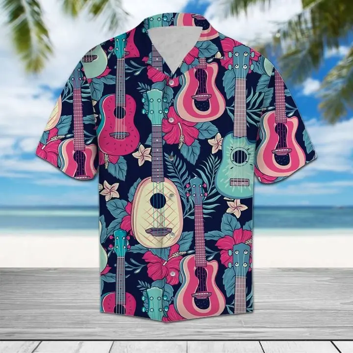 Amazing Guitar Hawaiian Shirt Summer Button Up BGR2765450 - Boogor
