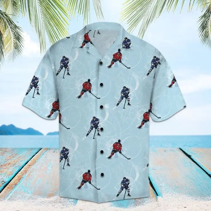 Amazing Hockey Hawaiian Shirt Summer Button Up BGR2765538 - Boogor