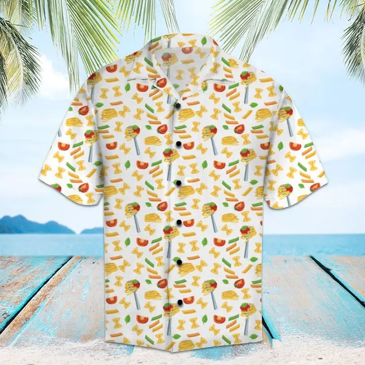 Amazing Italian Pasta Hawaiian Shirt Summer Button Up BGR2765534 - Boogor