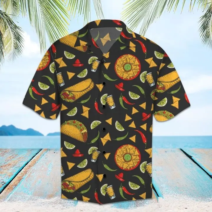 Amazing Mexican Food Hawaiian Shirt Summer Button Up BGR2765427 - Boogor