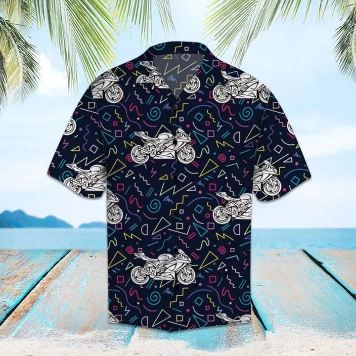 Amazing Motorcycles Hawaiian Shirt Summer Button Up BGR2765530 - Boogor