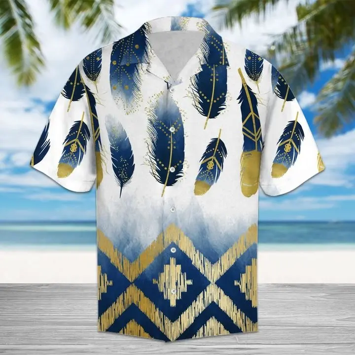 Amazing Native American Hawaiian Shirt Summer Button Up BGR2765529 - Boogor