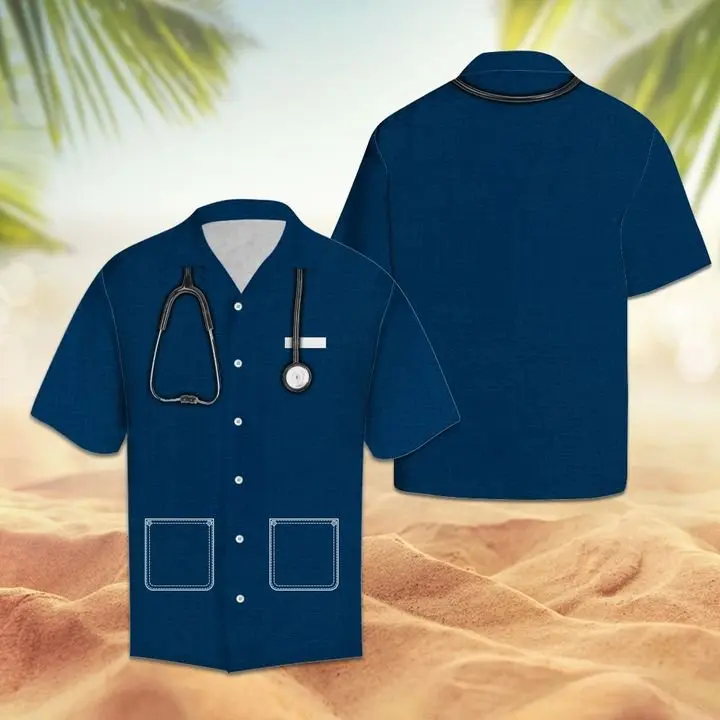 Amazing Nurse Hawaiian Shirt Summer Button Up BGR2765527 - Boogor