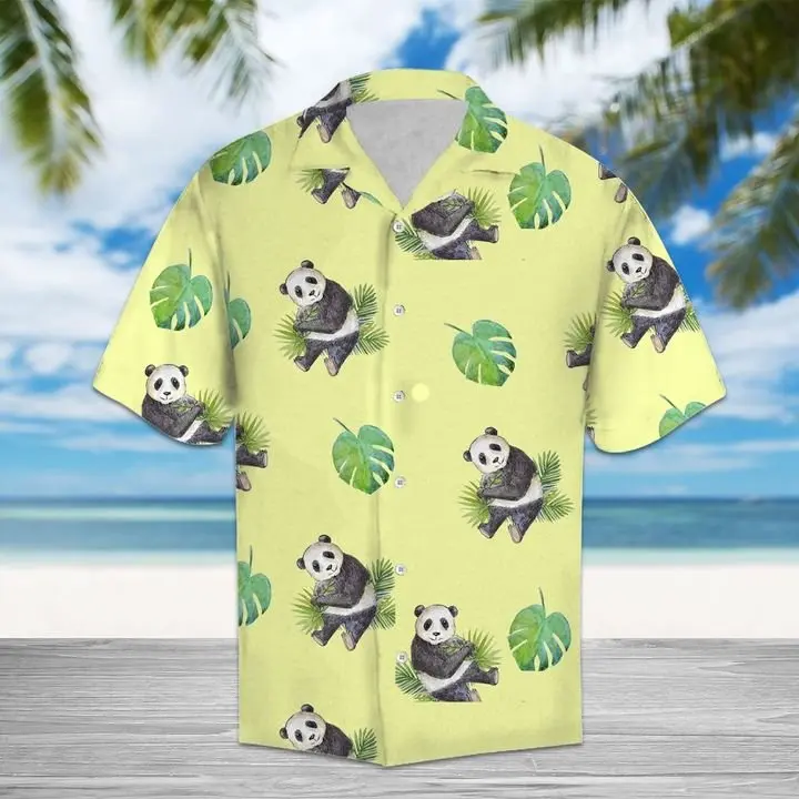 Amazing Panda Hawaiian Shirt Summer Button Up BGR2765523 - Boogor