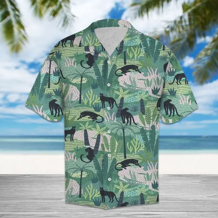 Amazing Panther Hawaiian Shirt Summer Button Up BGR2765522 - Boogor