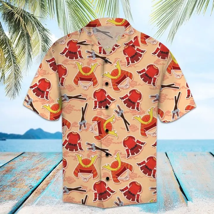 Amazing Samurai Hawaiian Shirt Summer Button Up BGR2765503 - Boogor