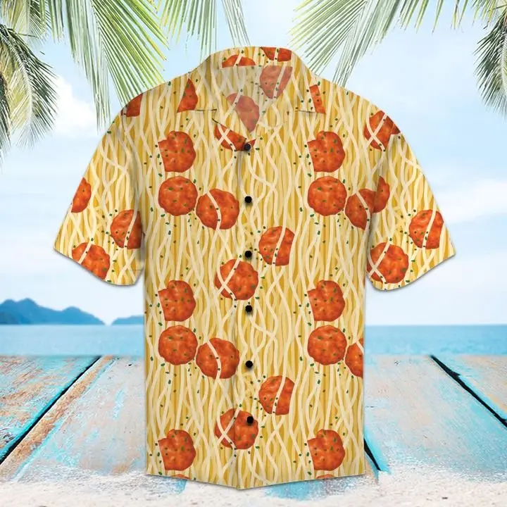 Amazing Spaghetti Hawaiian Shirt Summer Button Up BGR2765445 - Boogor