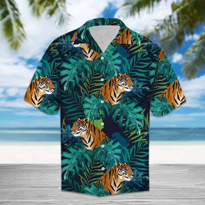 Amazing Tiger Hawaiian Shirt Summer Button Up BGR2765438 - Boogor