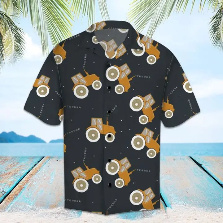 Amazing Tractor Hawaiian Shirt Summer Button Up BGR2765437 - Boogor