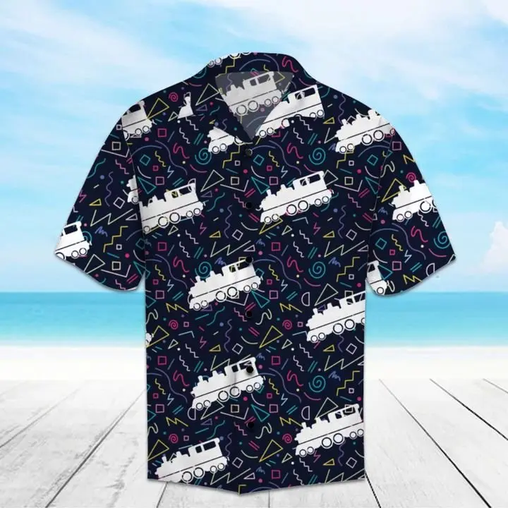 Amazing Train Hawaiian Shirt Summer Button Up BGR2765435 - Boogor