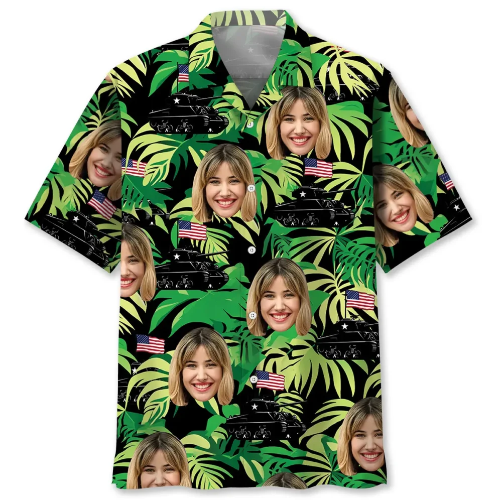 American Army and Wife Tank M4 Hawaiian Shirt BGR2764851 - Boogor