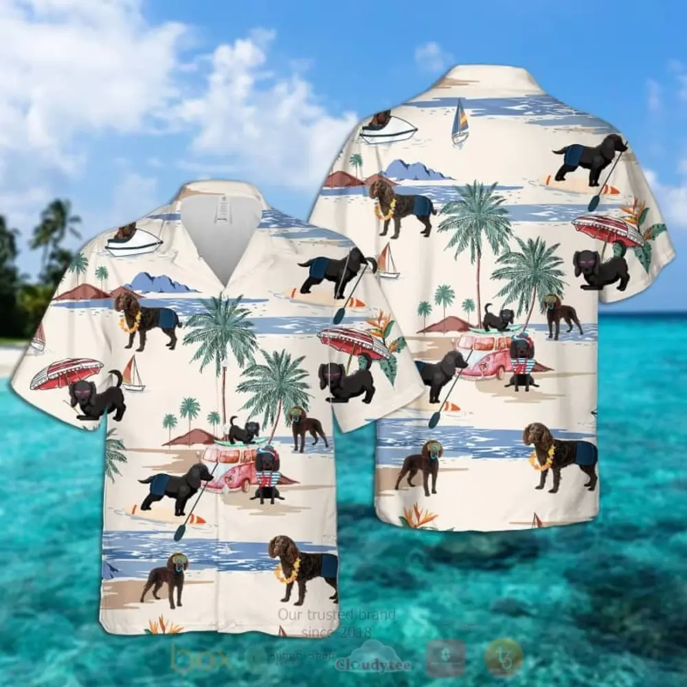 American Water Spaniel Terrier Summer Beach Hawaiian Shirt BGR2765578 - Boogor