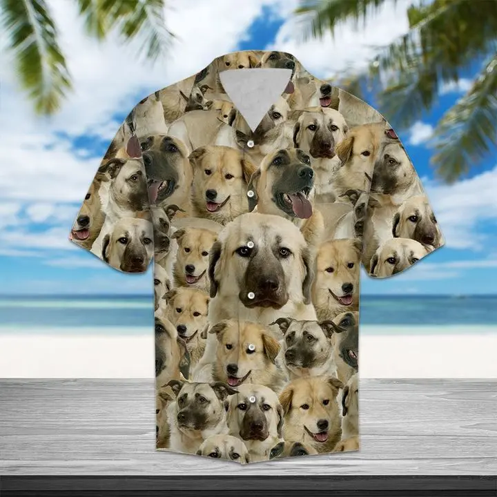 Anatolian Shepherd Hawaiian Shirt Summer Button Up BGR2765577 - Boogor