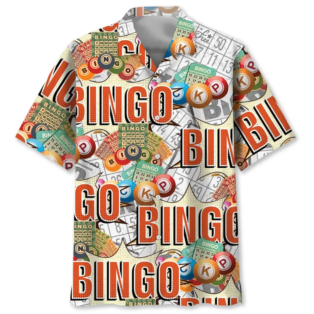 Bingo Lottery Card Retro Hawaiian Shirt BGR2764973 - Boogor