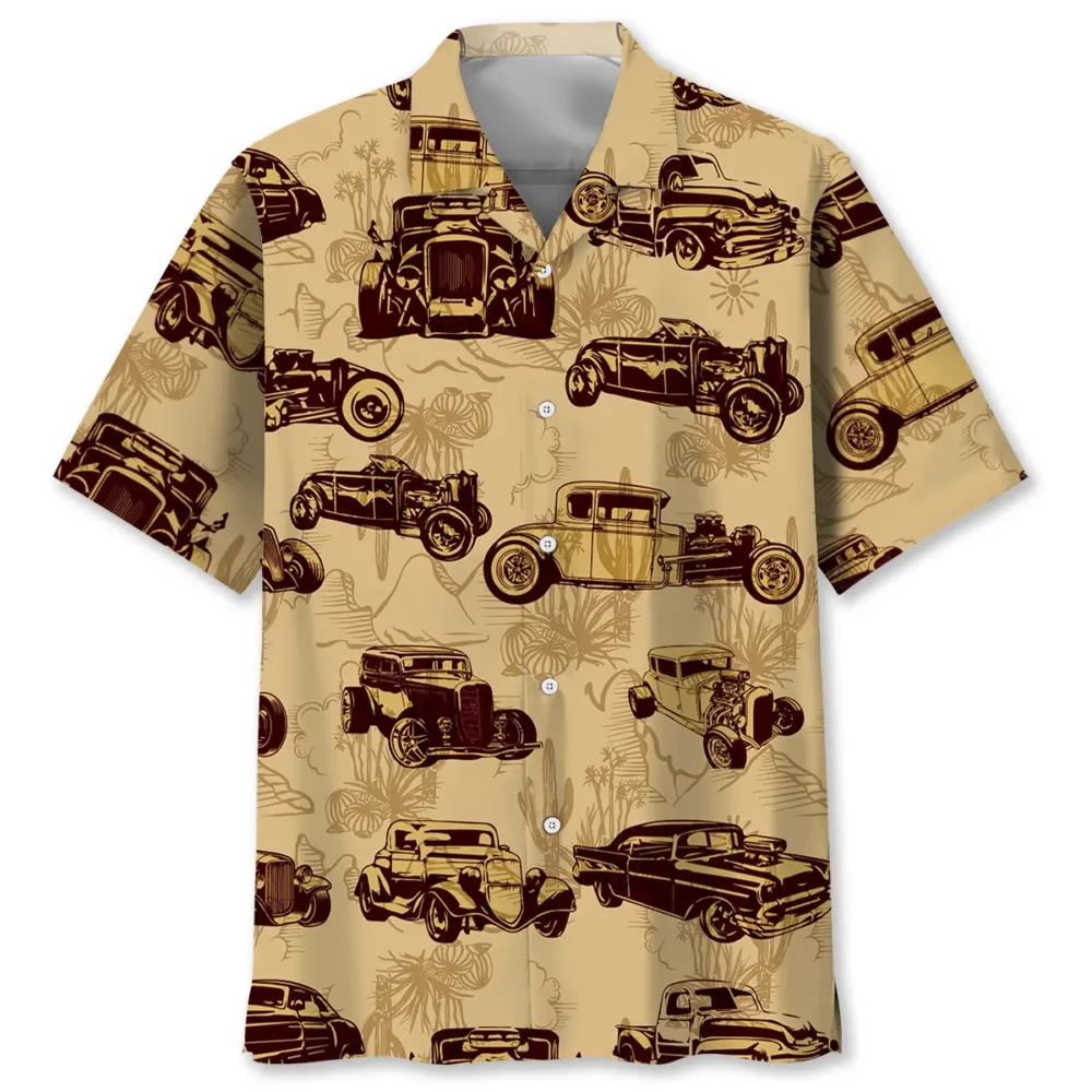 Classic Hot Rod Desert Hawaiian Shirt BGR2764849 - Boogor