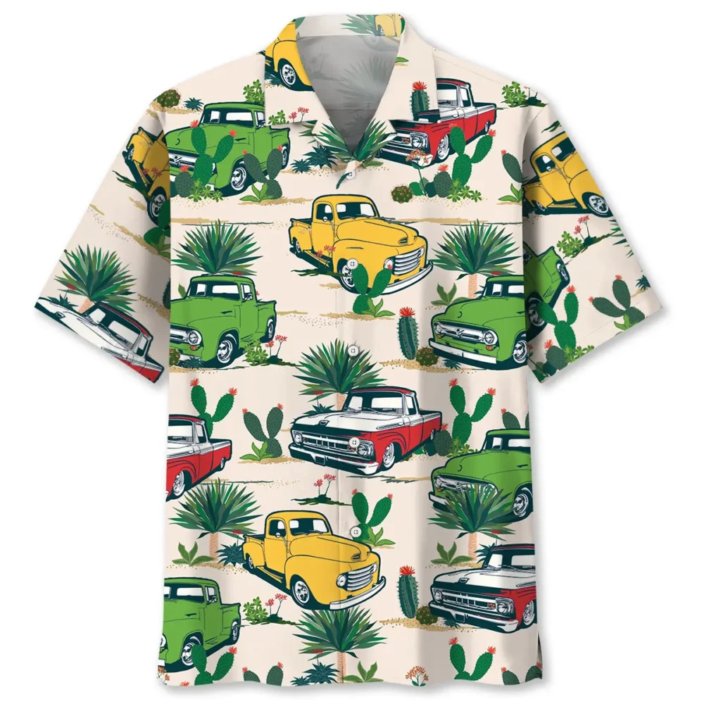 Classic Pick Up Truck Desert Hawaiian Shirt BGR2764898 - Boogor