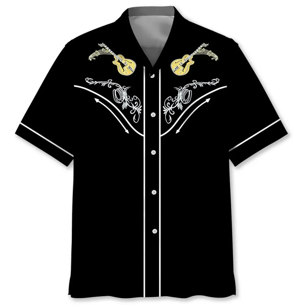 Cowboy Guitar Hawaiian Shirt BGR2764709 - Boogor