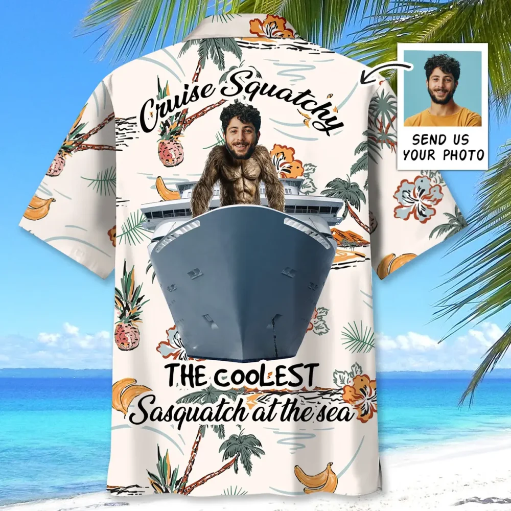 Cruise Squatchy The Coolest Sasquatch At The Sea Hawaiian Shirt BGR2764816 - Boogor