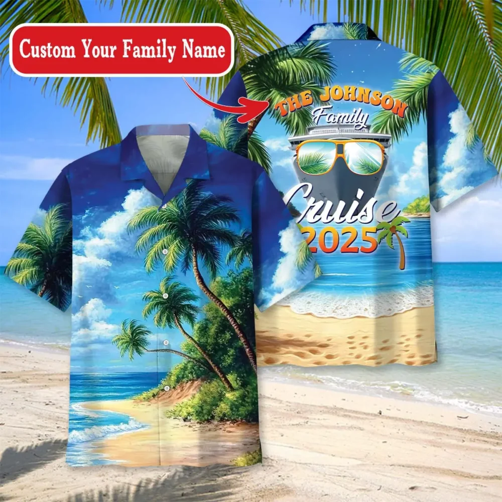 Custom Name Family Name Cruise Hawaiian Shirt BGR2764813 - Boogor