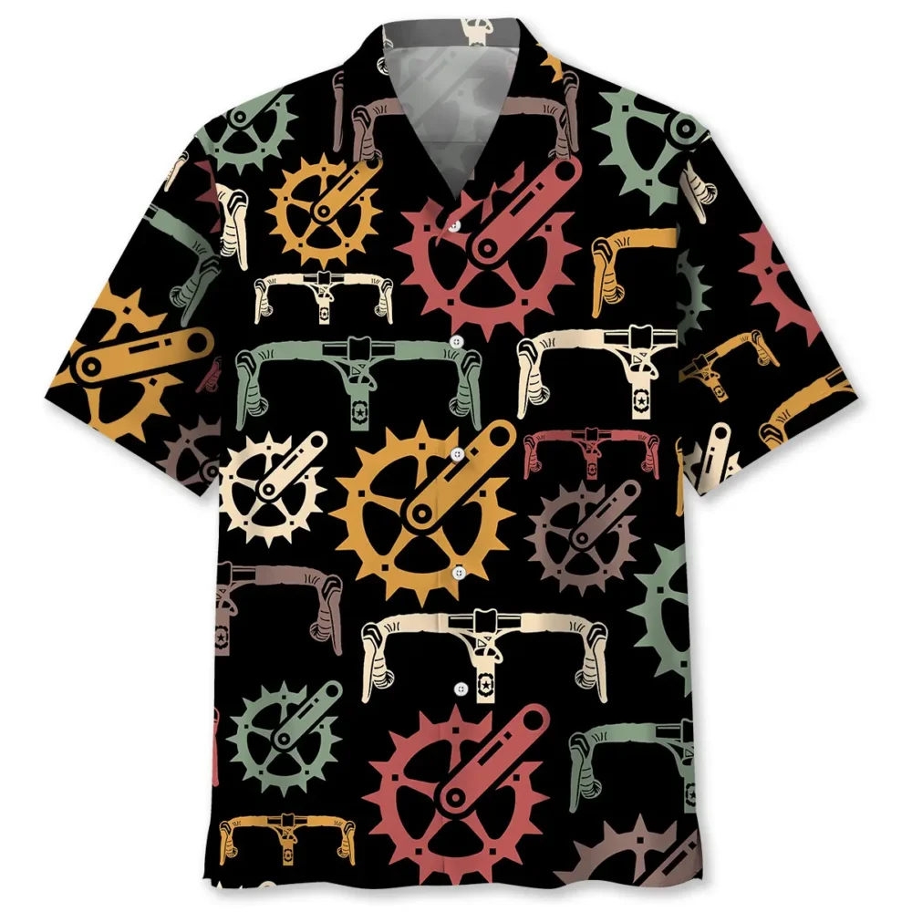 Cycling Colorful Hawaiian Shirt BGR2764922 - Boogor