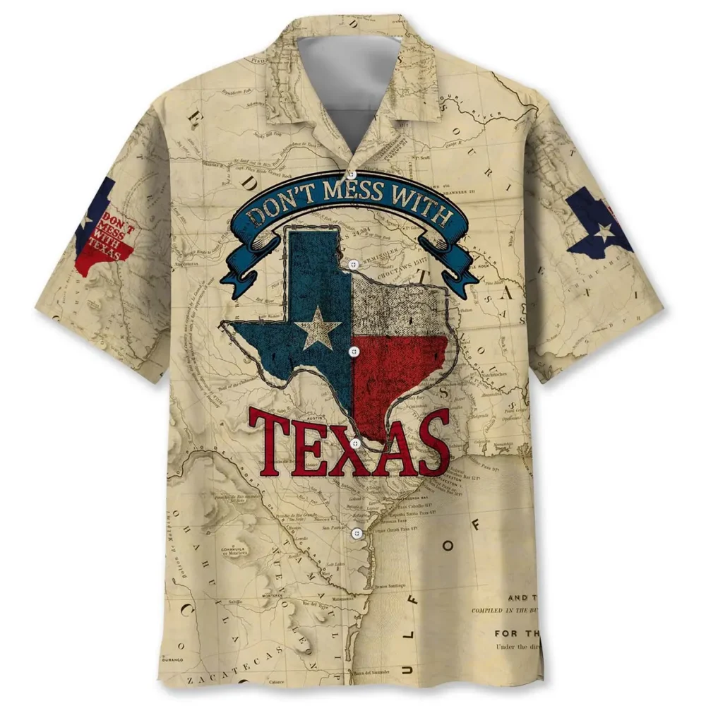 Don't Mess With Texas Vintage Hawaiian Shirt BGR2764790 - Boogor