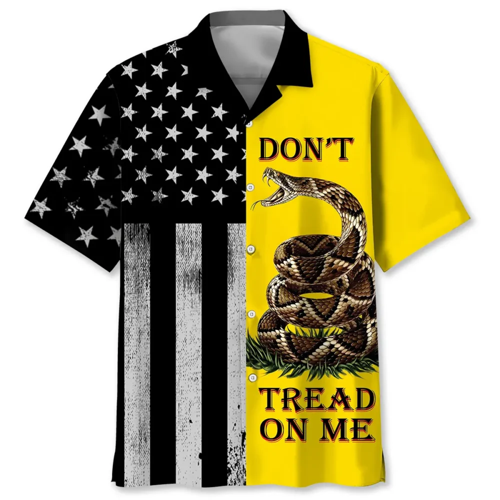 Don't Tread On Me Snake Hawaiian Shirt BGR2765010 - Boogor