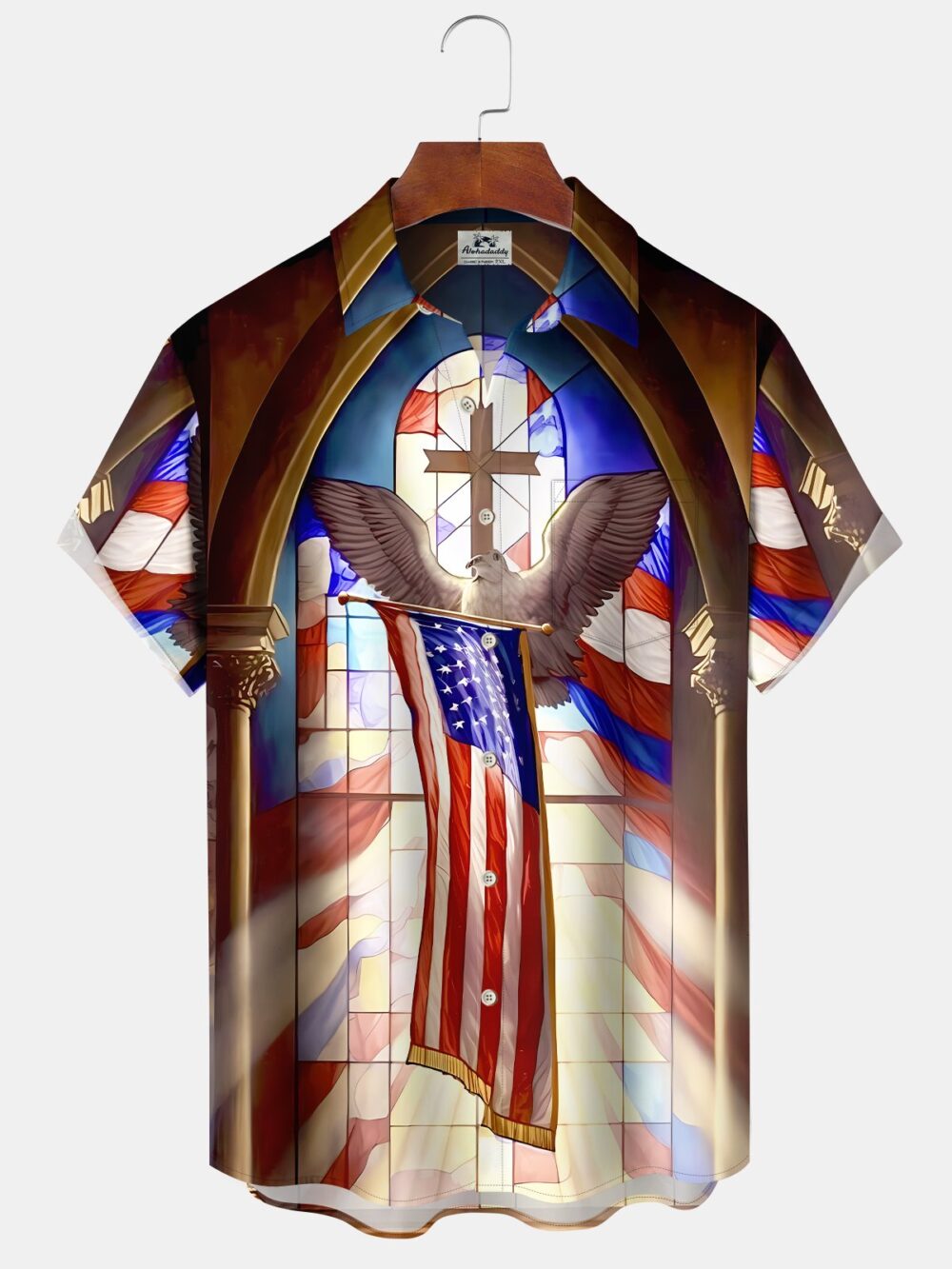 Easter Cross Peace Dove Holiday Flag Vacation Hawaiian Shirt BGR2765128 - Boogor