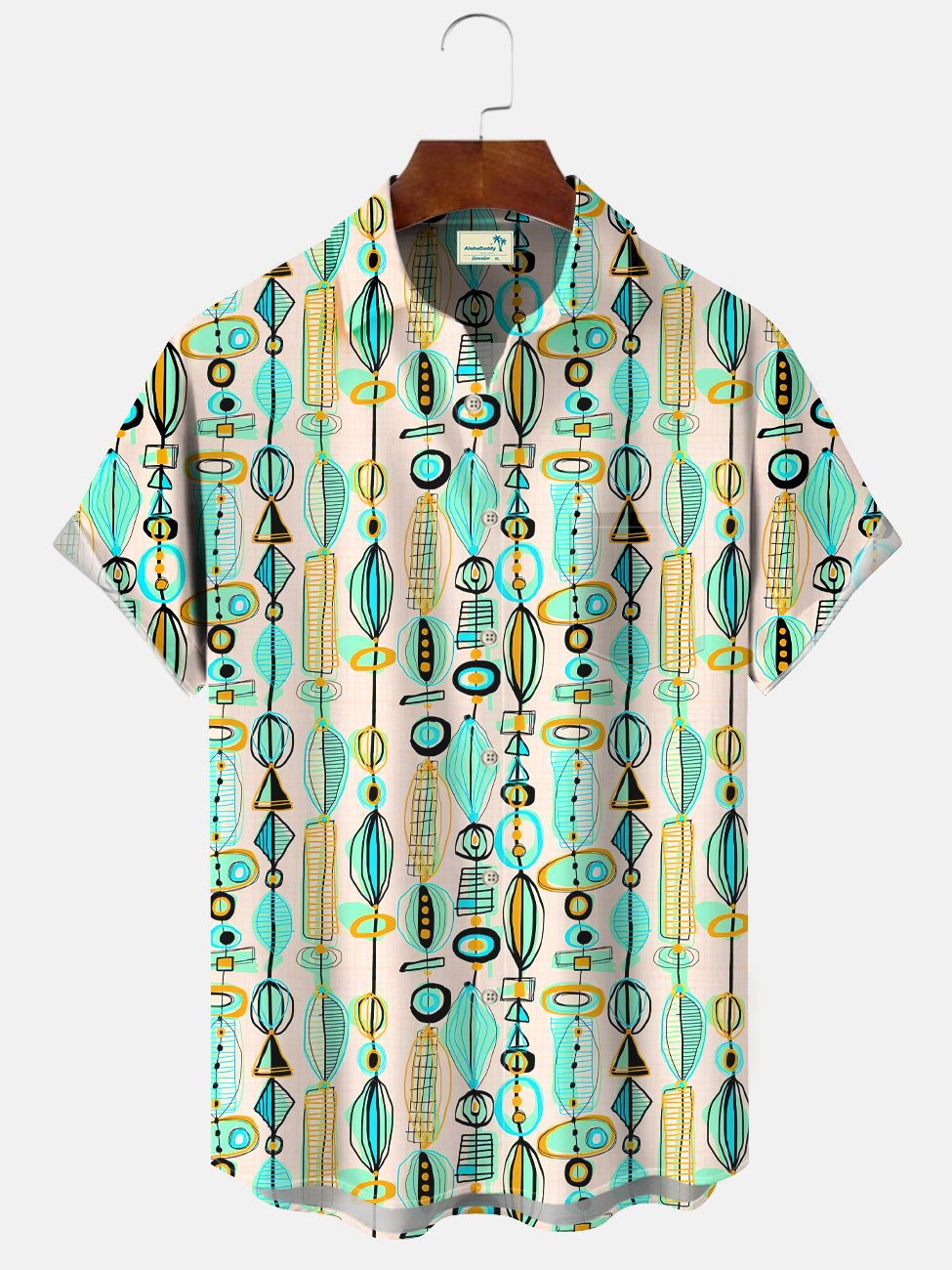 Ethnic Pattern Men's Casual Short-Sleeved Hawaiian Shirt BGR2765094 - Boogor