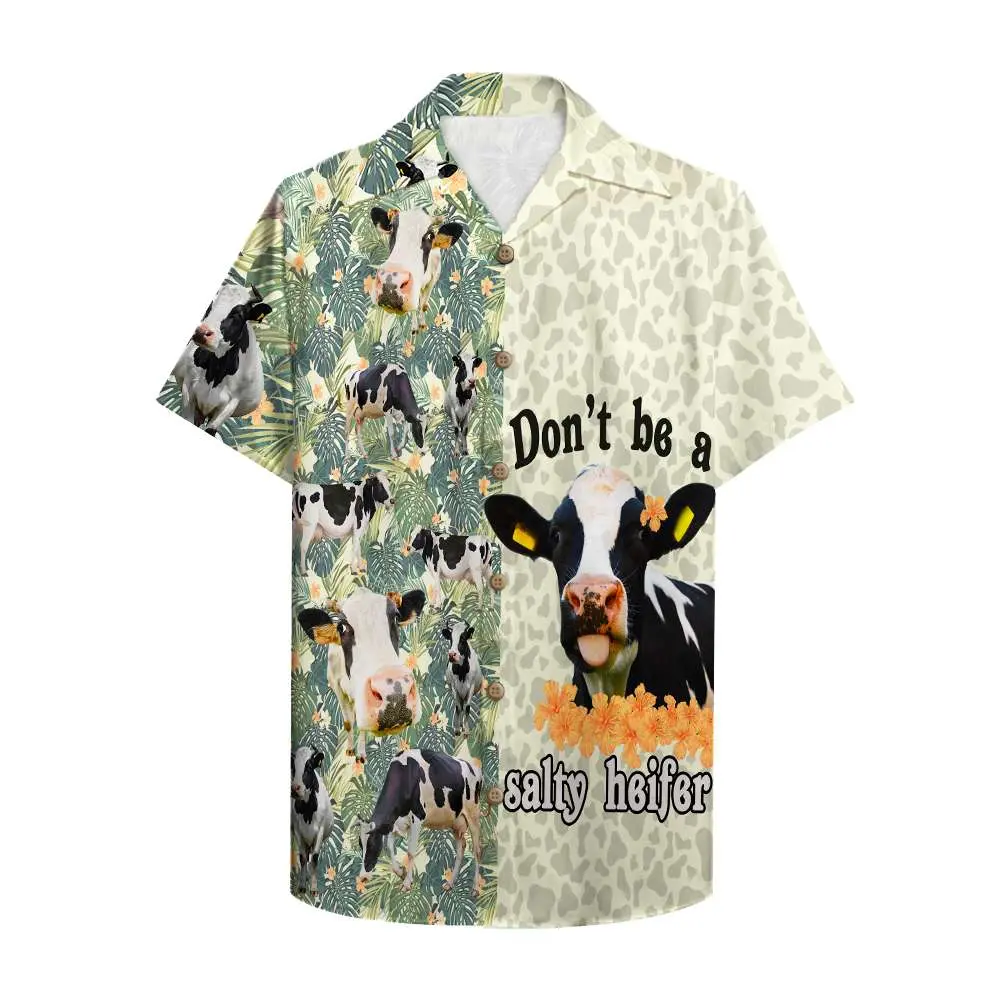 Farmer Don't Be A Salty Heifer Unisex Hawaiian Shirt Aloha Shirt BGR2765643 - Boogor