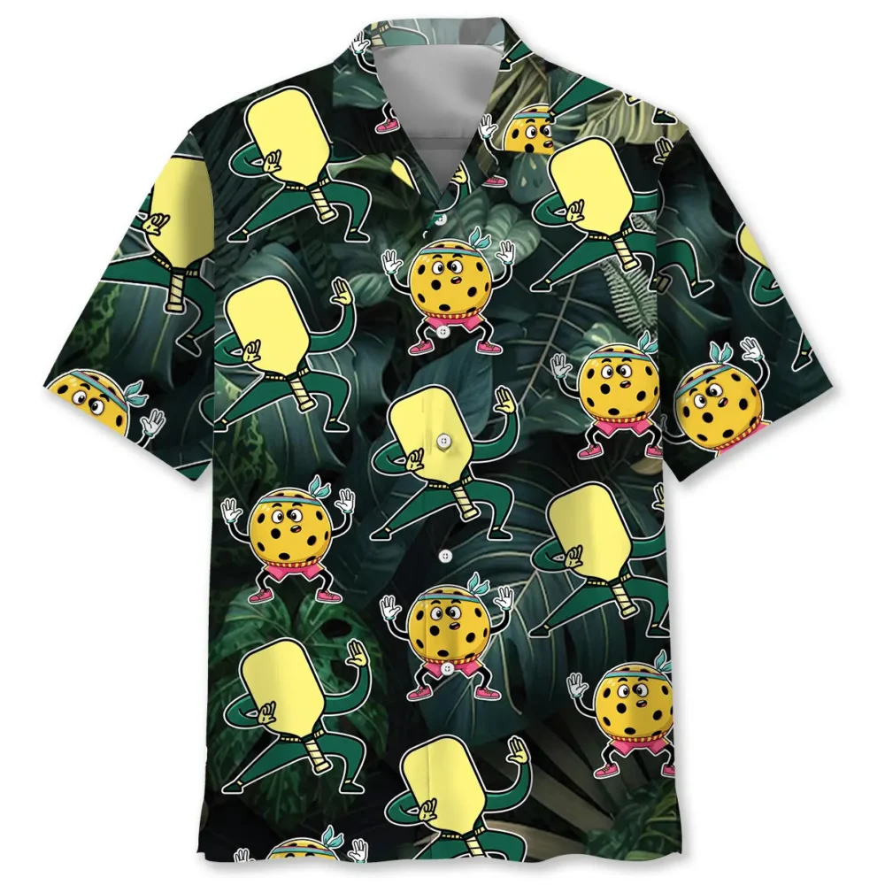 Funny Dancing Pickleball Hawaiian Shirt BGR2764934 - Boogor