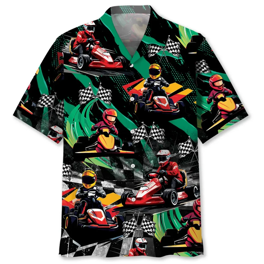 Funny Karts Racing Hawaiian Shirt BGR2764933 - Boogor