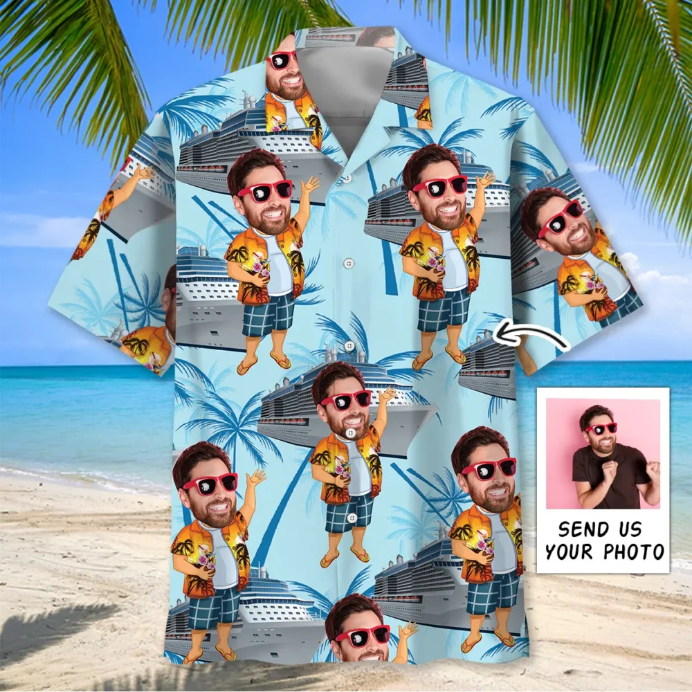 Happy Cruise Custom Photo Hawaiian Shirt BGR2764879 - Boogor