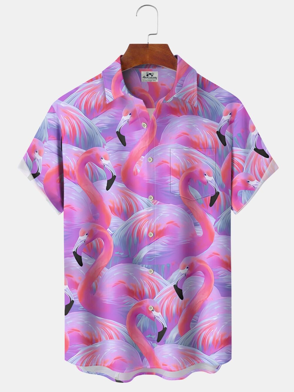 Hawaiian Gradient Floral Flamingo Vacation Hawaiian Shirt BGR2765309 - Boogor