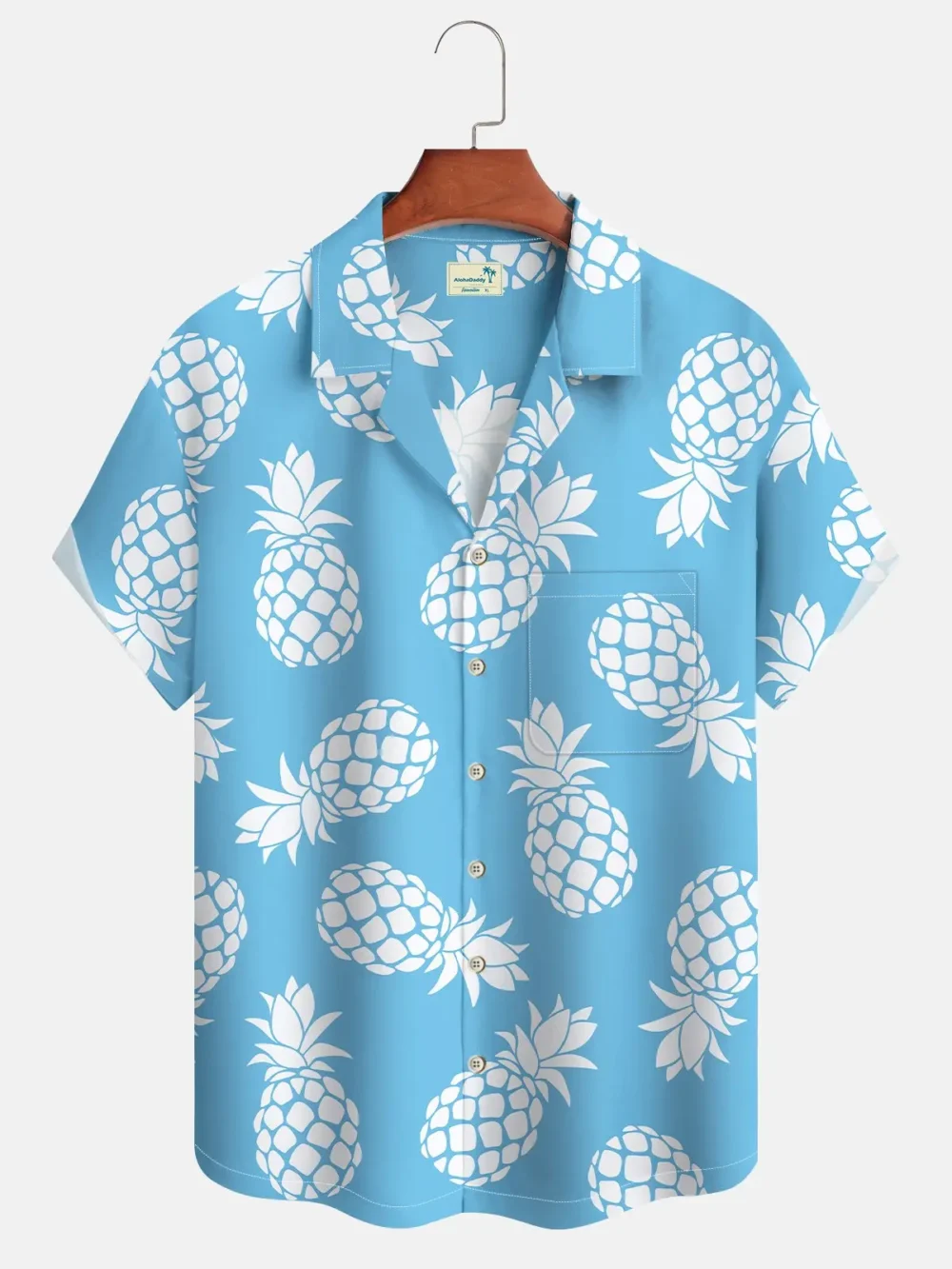 Hawaiian Tropical Fruit Classic Aloha Pineapple Camp Hawaiian Shirt BGR2765179 - Boogor