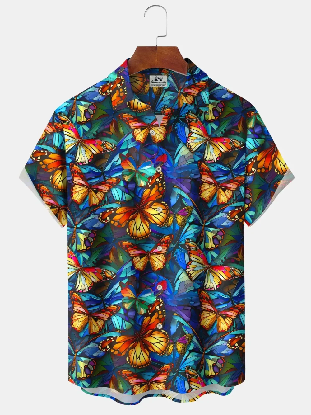 Hawaiian Vacation Floral 3D Gradient Butterfly Hawaiian Shirt BGR2765222 - Boogor