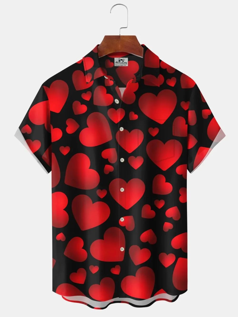 Holiday Valentine's Day Love 3D Gradient Vintage Hawaiian Shirt BGR2765108 - Boogor