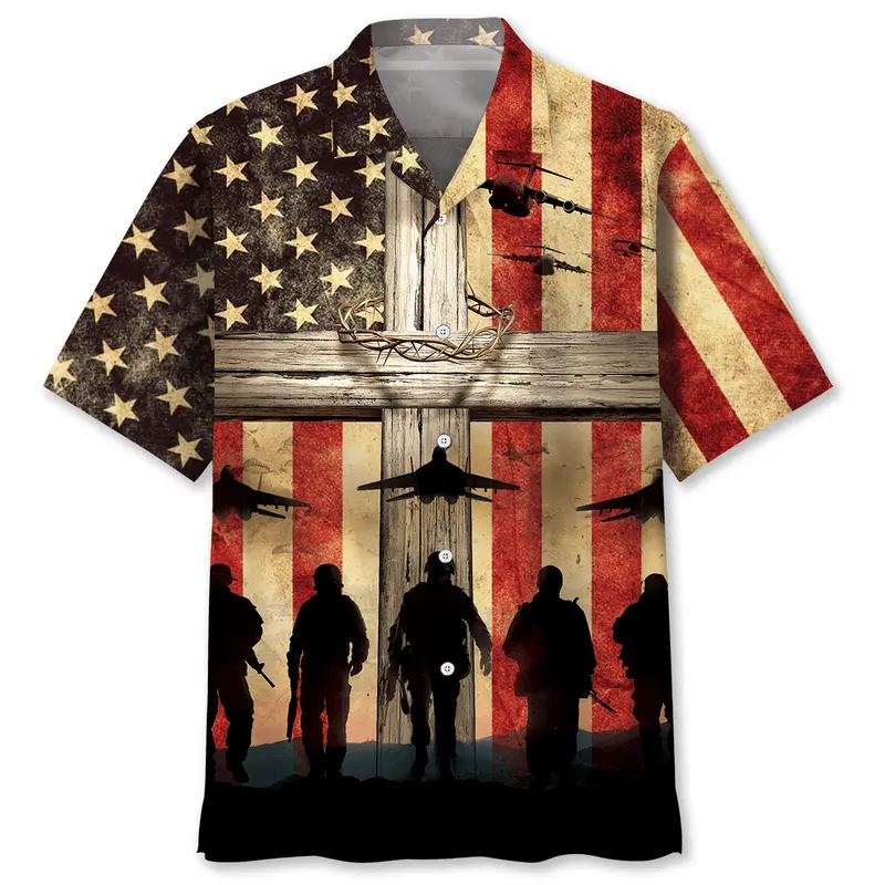 Honor The Fallen Hawaiian Shirt BGR2764892 - Boogor