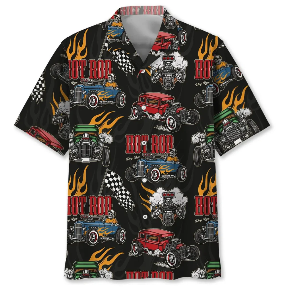 Hot Rod Classic Car Hawaiian Shirt BGR2764767 - Boogor
