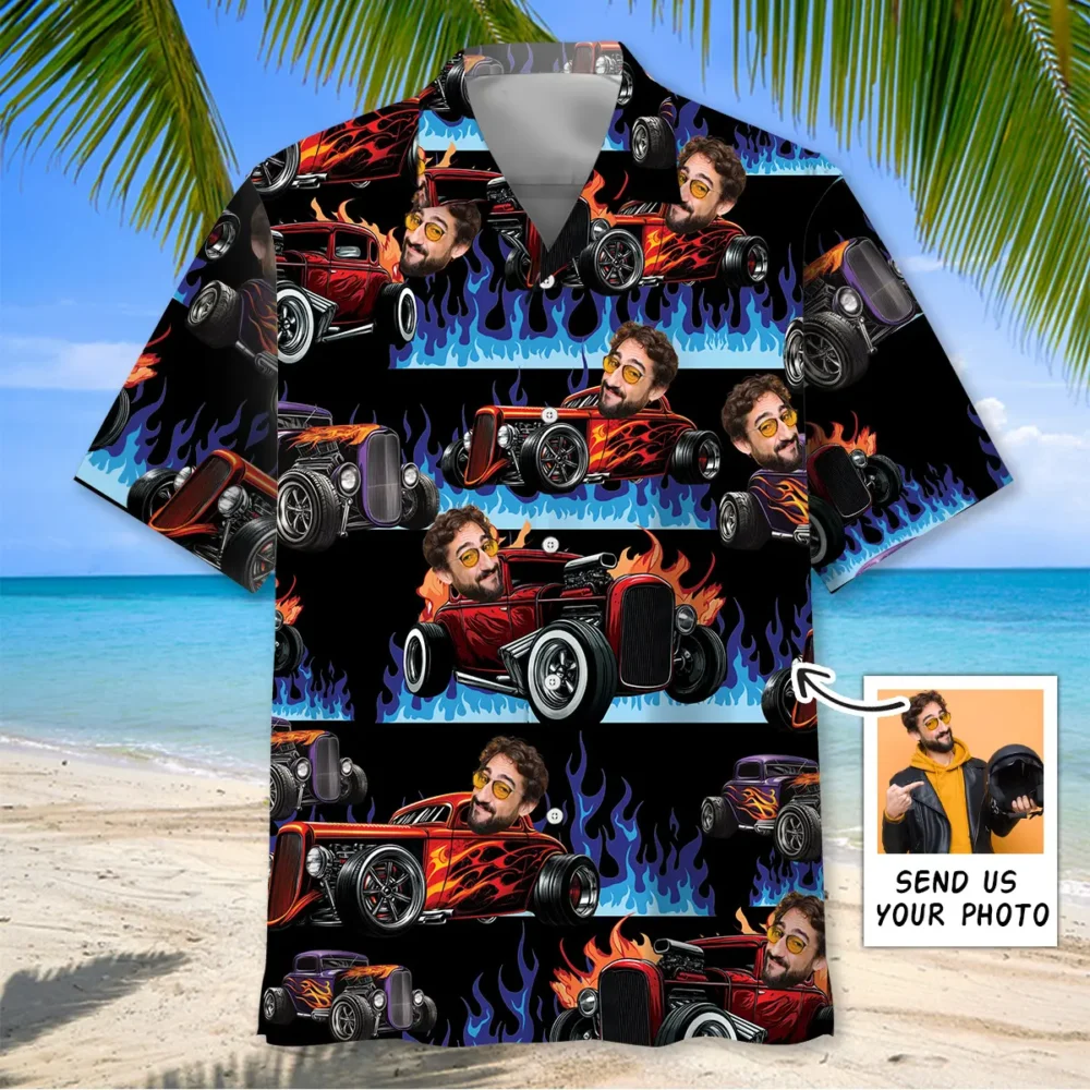 Hot Rod Custom Photo Hawaiian Shirt BGR2764824 - Boogor